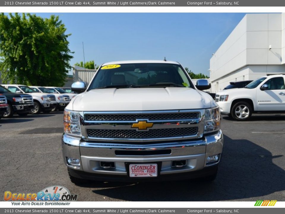 2013 Chevrolet Silverado 1500 LT Crew Cab 4x4 Summit White / Light Cashmere/Dark Cashmere Photo #7
