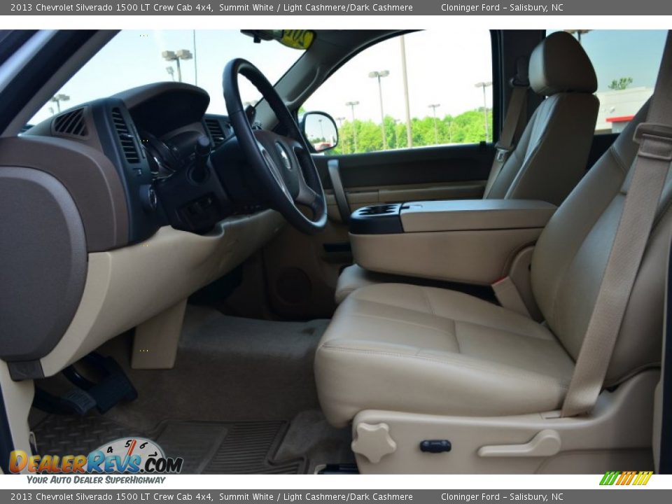 2013 Chevrolet Silverado 1500 LT Crew Cab 4x4 Summit White / Light Cashmere/Dark Cashmere Photo #10