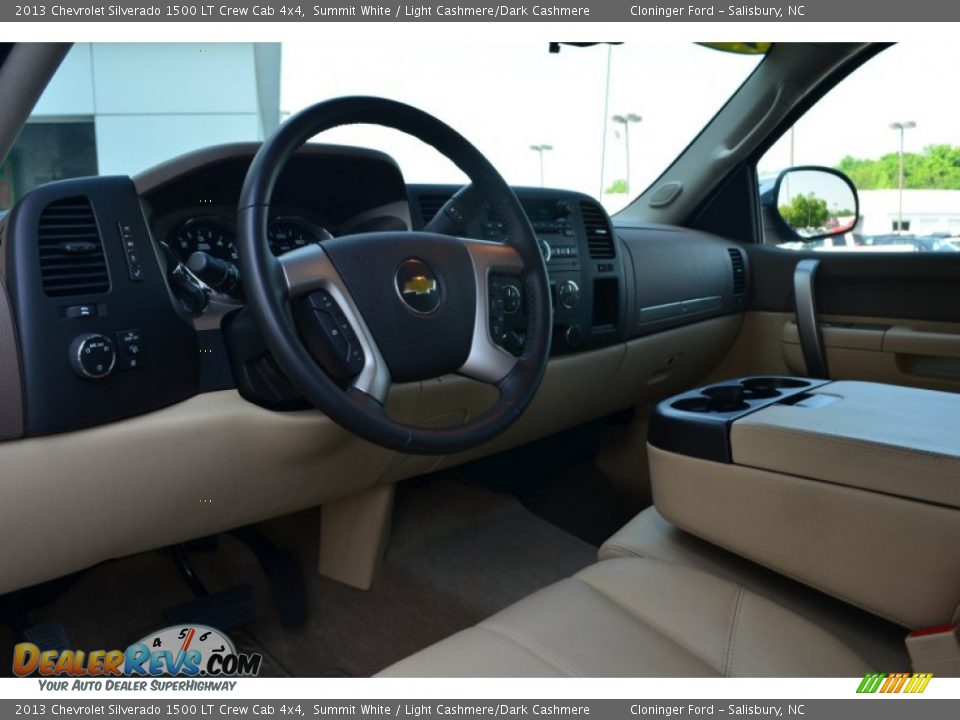 2013 Chevrolet Silverado 1500 LT Crew Cab 4x4 Summit White / Light Cashmere/Dark Cashmere Photo #11