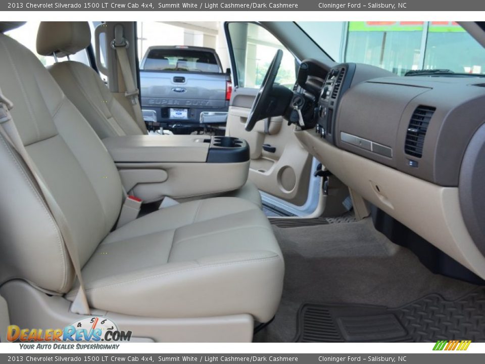 2013 Chevrolet Silverado 1500 LT Crew Cab 4x4 Summit White / Light Cashmere/Dark Cashmere Photo #14