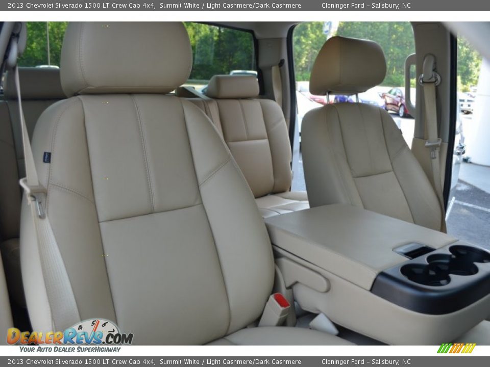 2013 Chevrolet Silverado 1500 LT Crew Cab 4x4 Summit White / Light Cashmere/Dark Cashmere Photo #17