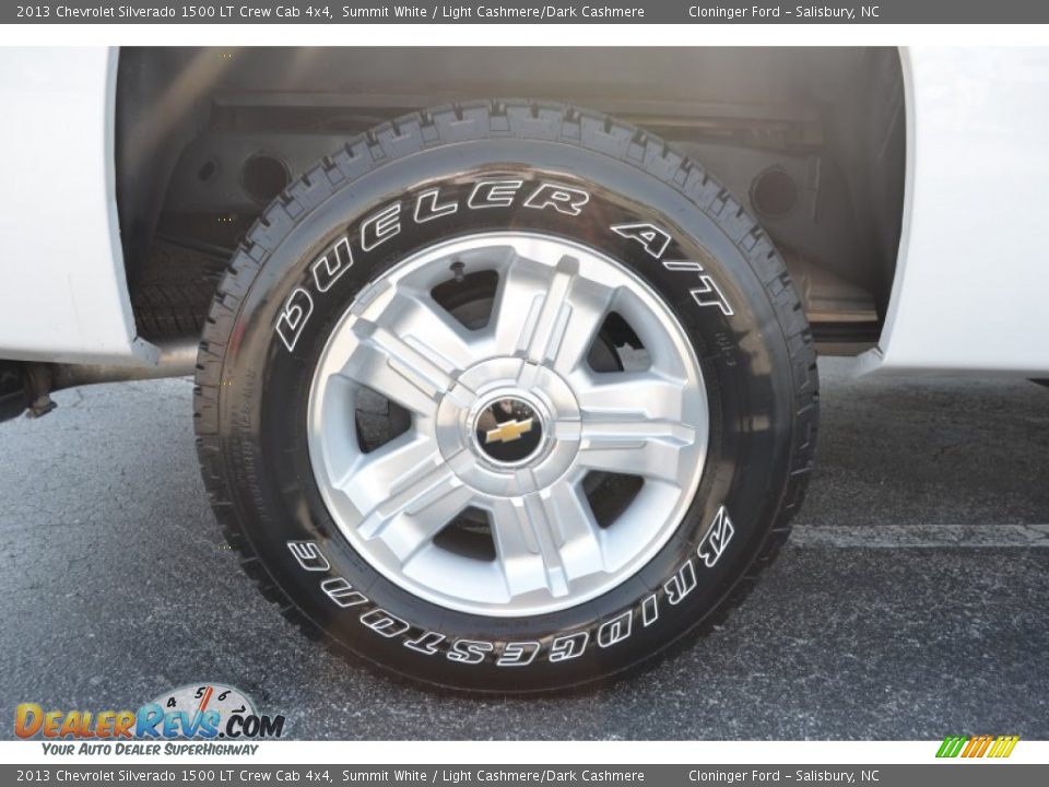 2013 Chevrolet Silverado 1500 LT Crew Cab 4x4 Summit White / Light Cashmere/Dark Cashmere Photo #18