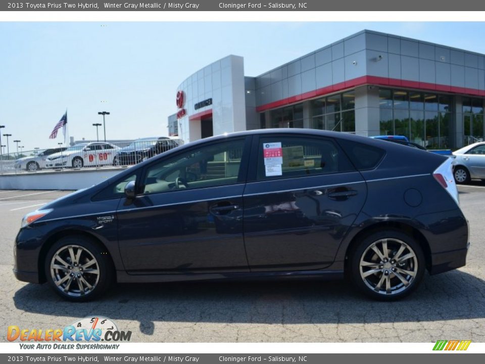 2013 Toyota Prius Two Hybrid Winter Gray Metallic / Misty Gray Photo #2