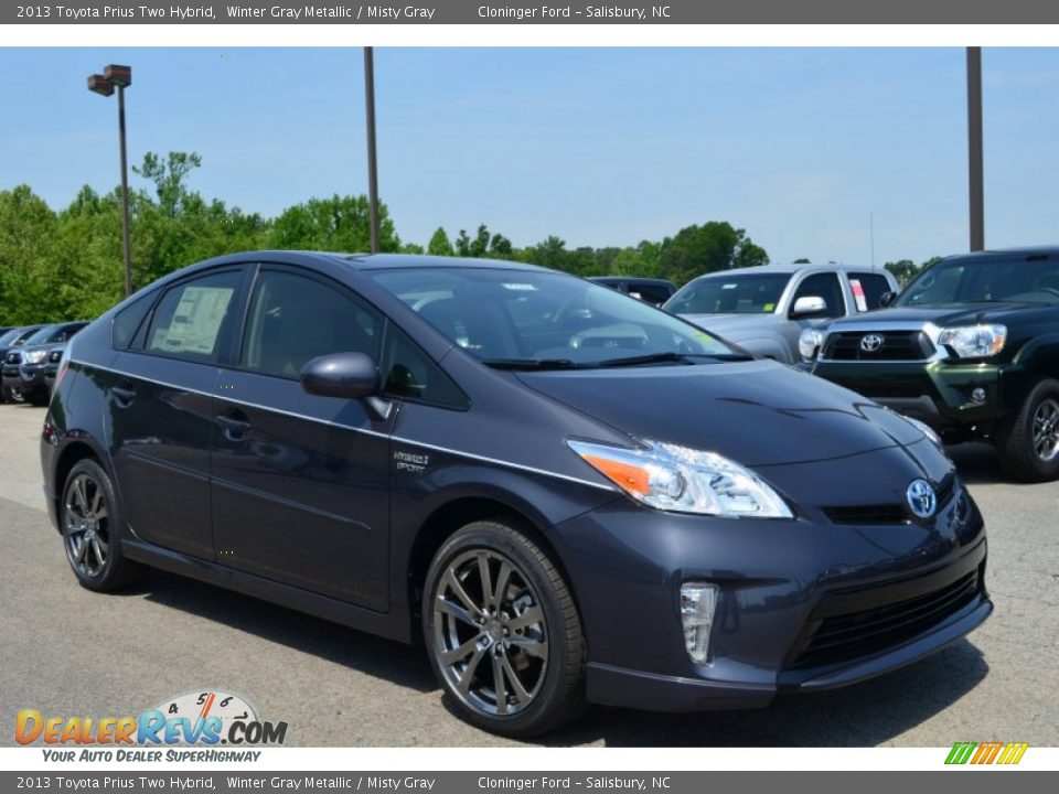 2013 Toyota Prius Two Hybrid Winter Gray Metallic / Misty Gray Photo #3