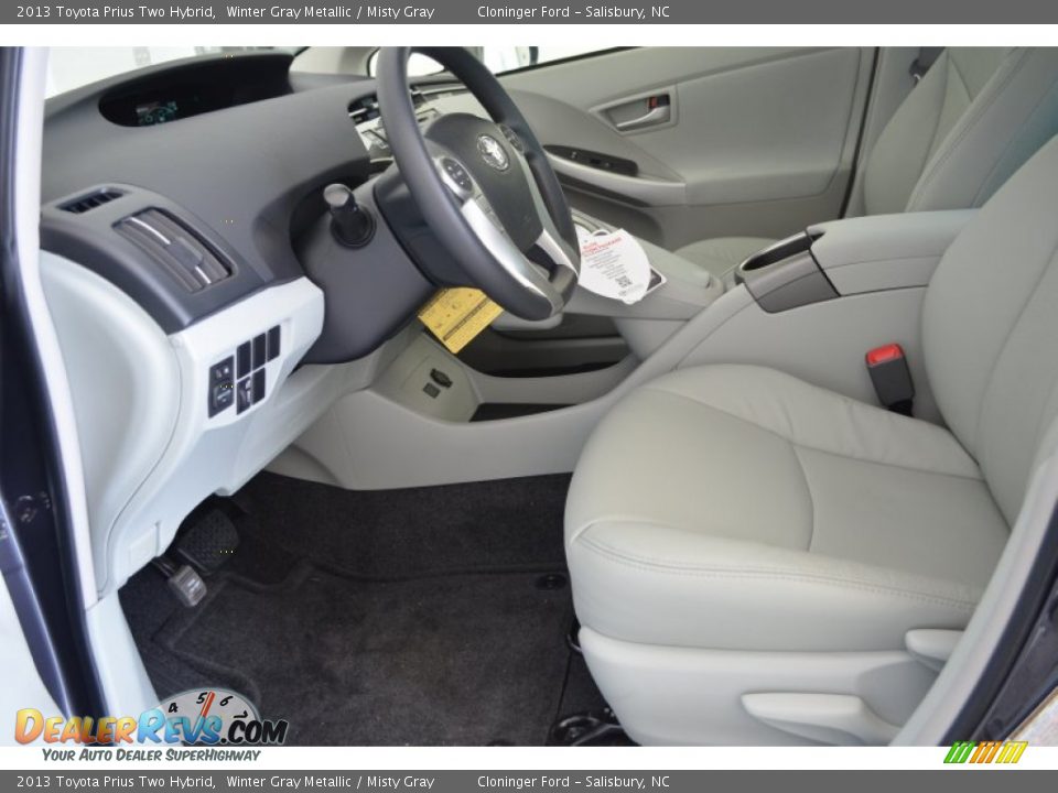 2013 Toyota Prius Two Hybrid Winter Gray Metallic / Misty Gray Photo #6