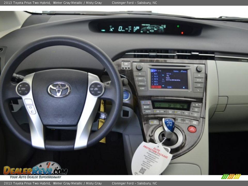 2013 Toyota Prius Two Hybrid Winter Gray Metallic / Misty Gray Photo #11