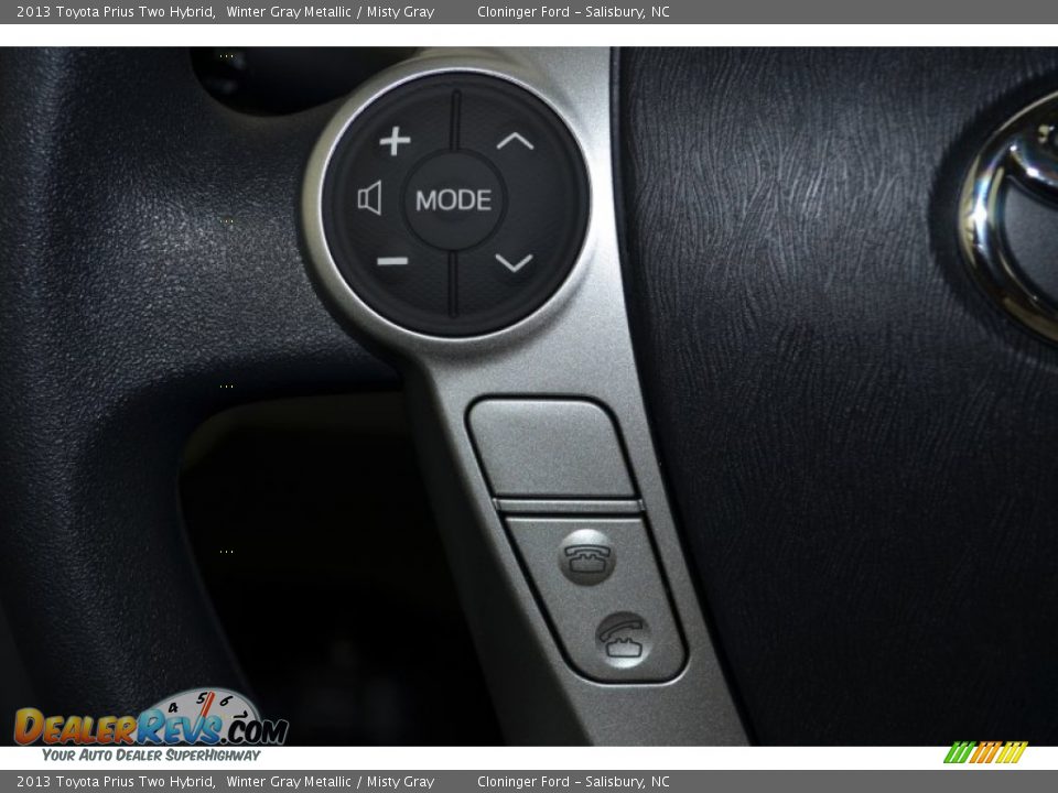 2013 Toyota Prius Two Hybrid Winter Gray Metallic / Misty Gray Photo #16