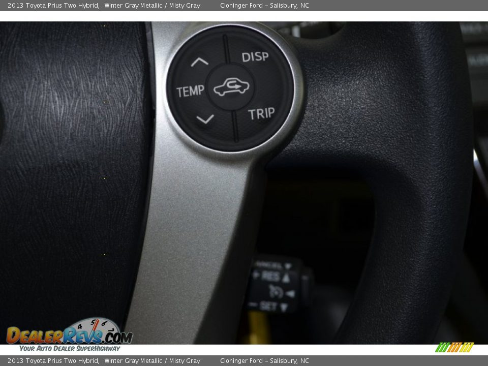 2013 Toyota Prius Two Hybrid Winter Gray Metallic / Misty Gray Photo #17