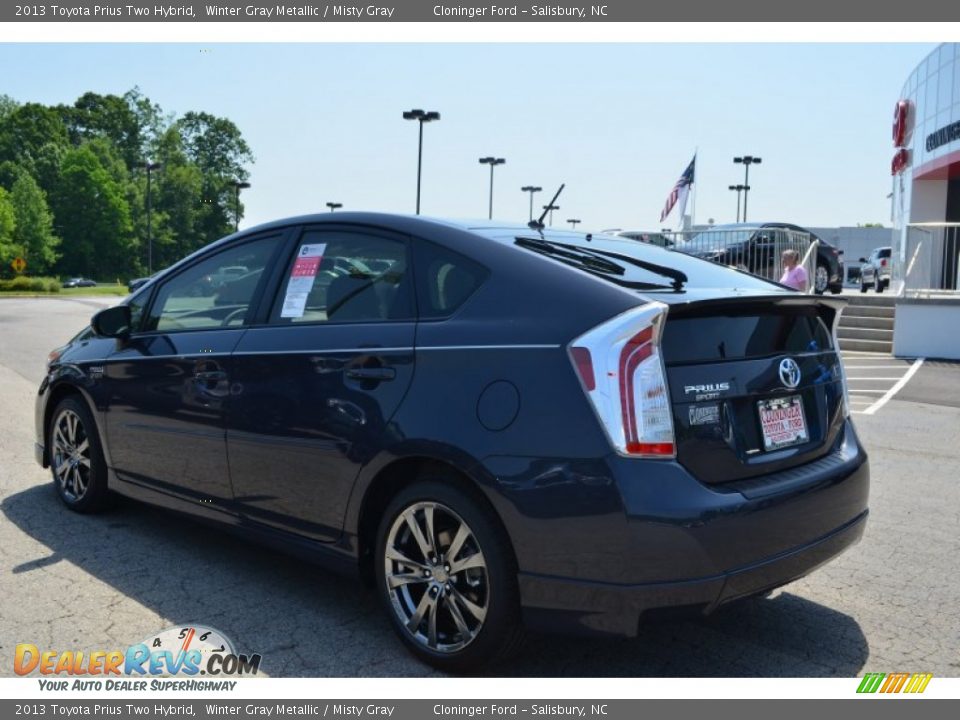 2013 Toyota Prius Two Hybrid Winter Gray Metallic / Misty Gray Photo #22