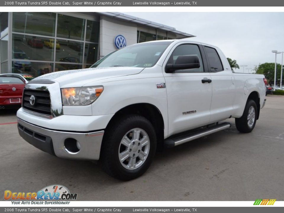 2008 Toyota Tundra SR5 Double Cab Super White / Graphite Gray Photo #1