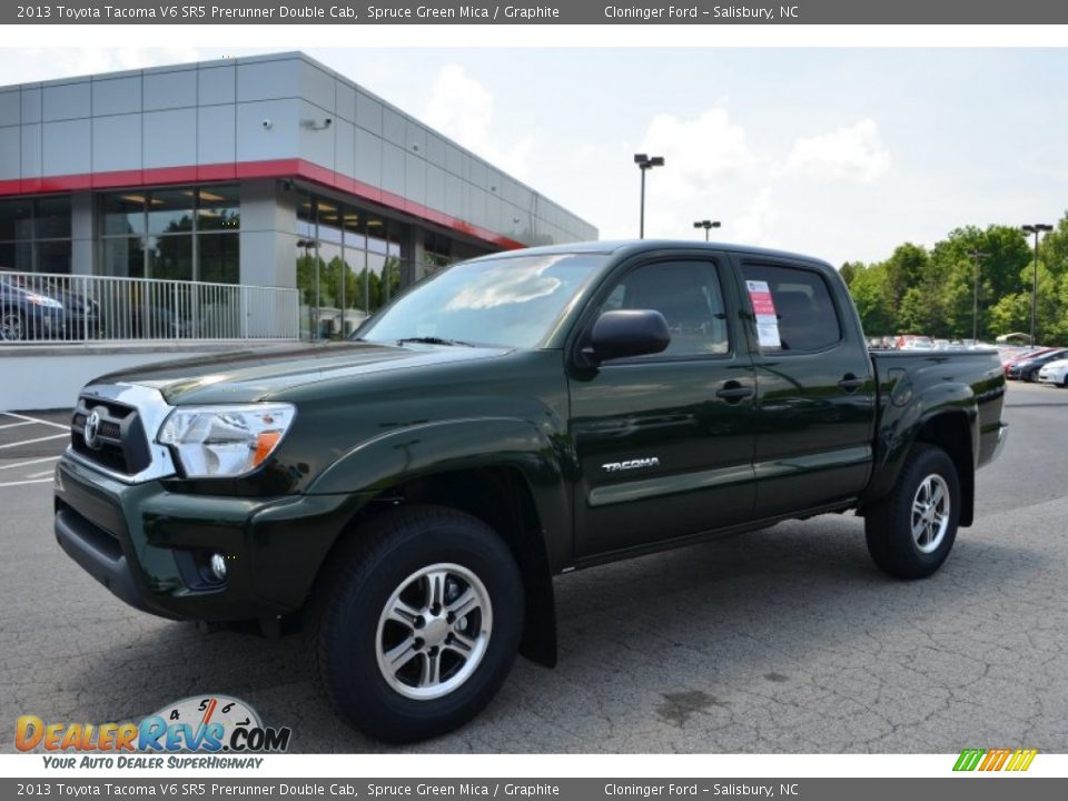2013 Toyota Tacoma V6 SR5 Prerunner Double Cab Spruce Green Mica / Graphite Photo #1