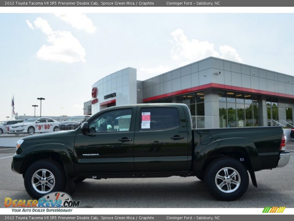 2013 Toyota Tacoma V6 SR5 Prerunner Double Cab Spruce Green Mica / Graphite Photo #2