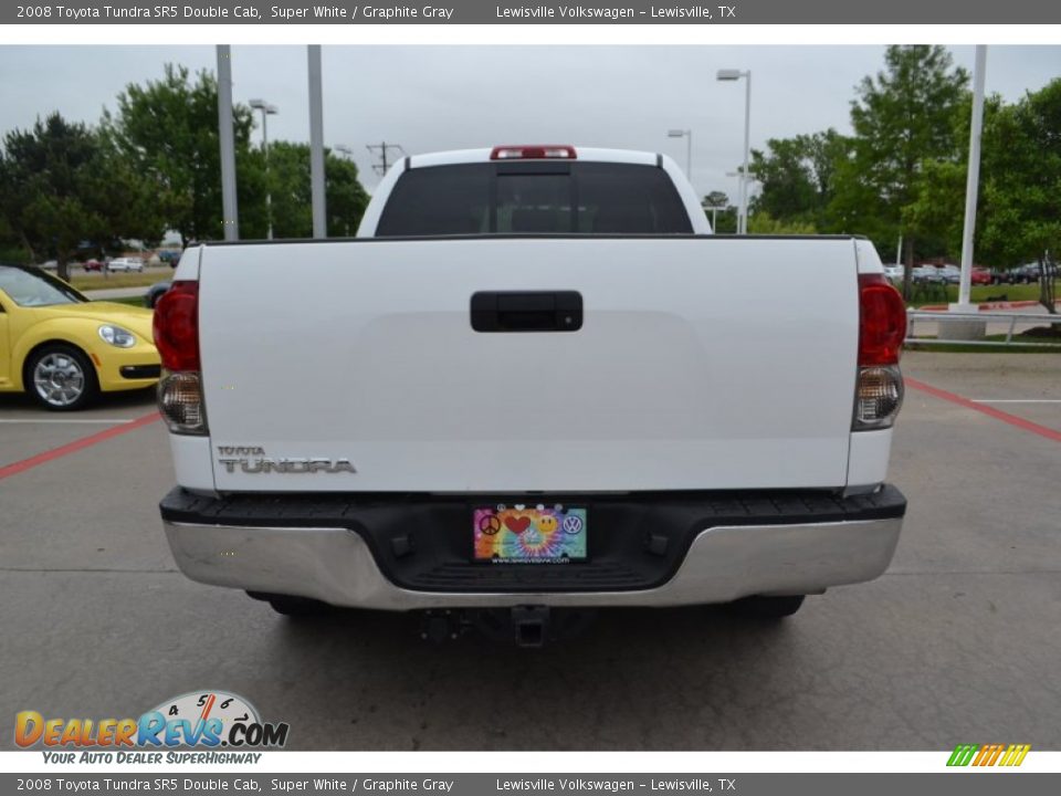 2008 Toyota Tundra SR5 Double Cab Super White / Graphite Gray Photo #4