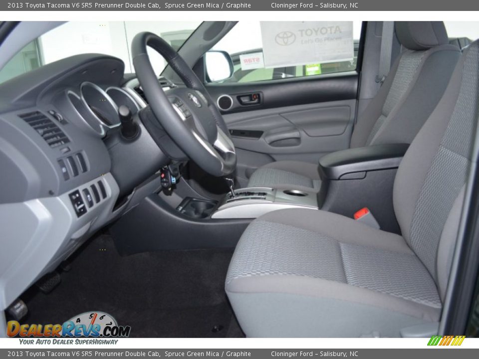 2013 Toyota Tacoma V6 SR5 Prerunner Double Cab Spruce Green Mica / Graphite Photo #5