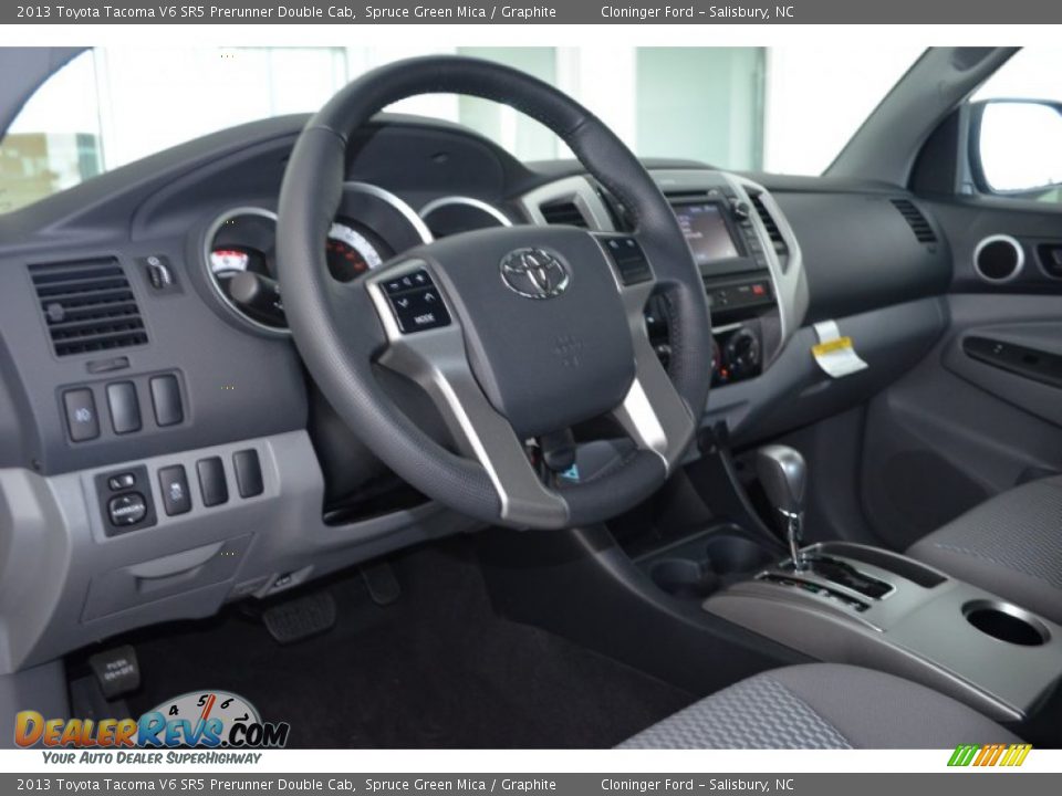 2013 Toyota Tacoma V6 SR5 Prerunner Double Cab Spruce Green Mica / Graphite Photo #6