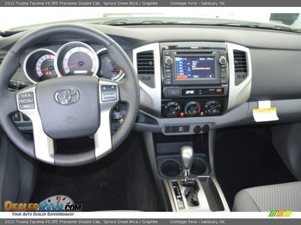 2013 Toyota Tacoma V6 SR5 Prerunner Double Cab Spruce Green Mica / Graphite Photo #10