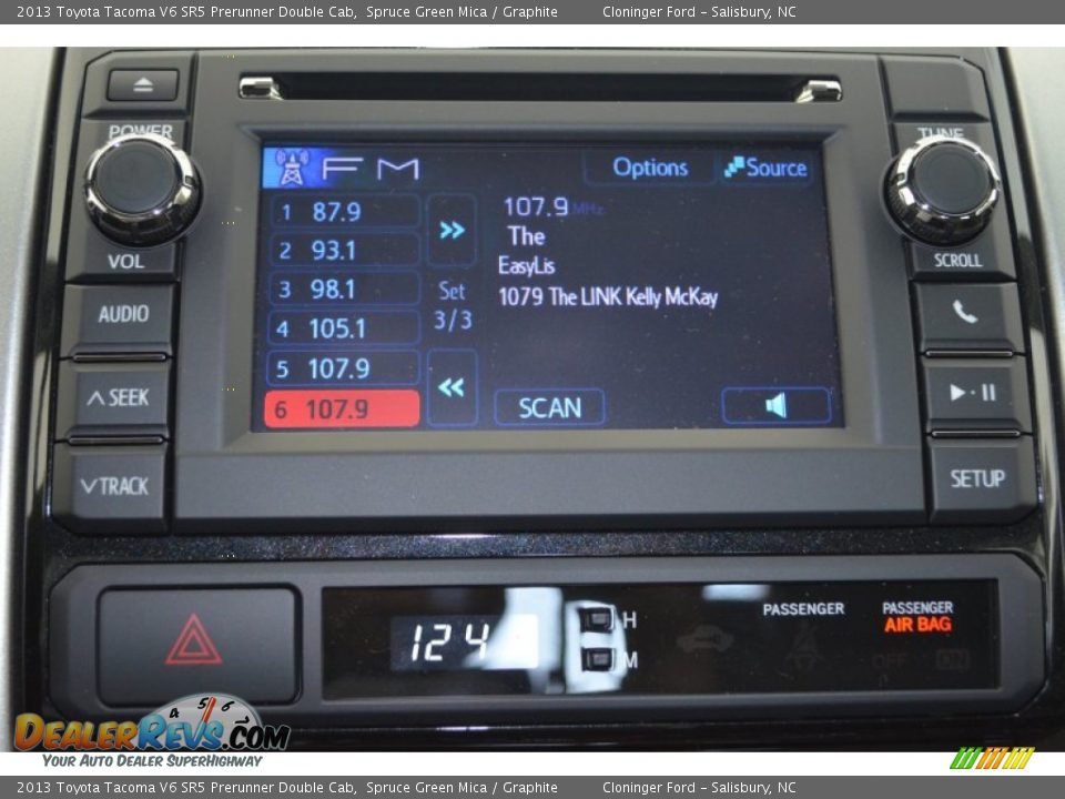 2013 Toyota Tacoma V6 SR5 Prerunner Double Cab Spruce Green Mica / Graphite Photo #15