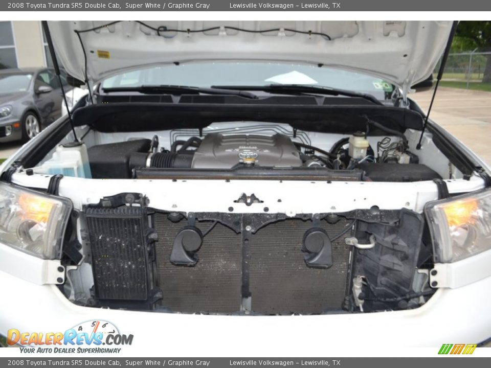 2008 Toyota Tundra SR5 Double Cab Super White / Graphite Gray Photo #18