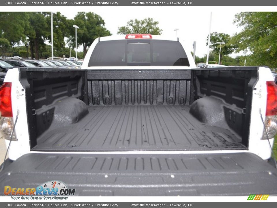 2008 Toyota Tundra SR5 Double Cab Super White / Graphite Gray Photo #19