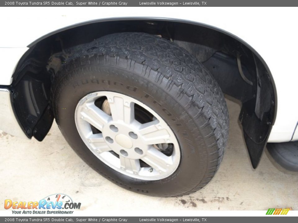 2008 Toyota Tundra SR5 Double Cab Super White / Graphite Gray Photo #20