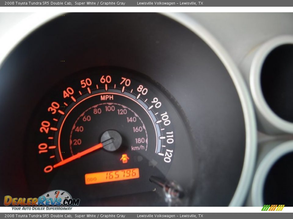 2008 Toyota Tundra SR5 Double Cab Super White / Graphite Gray Photo #21