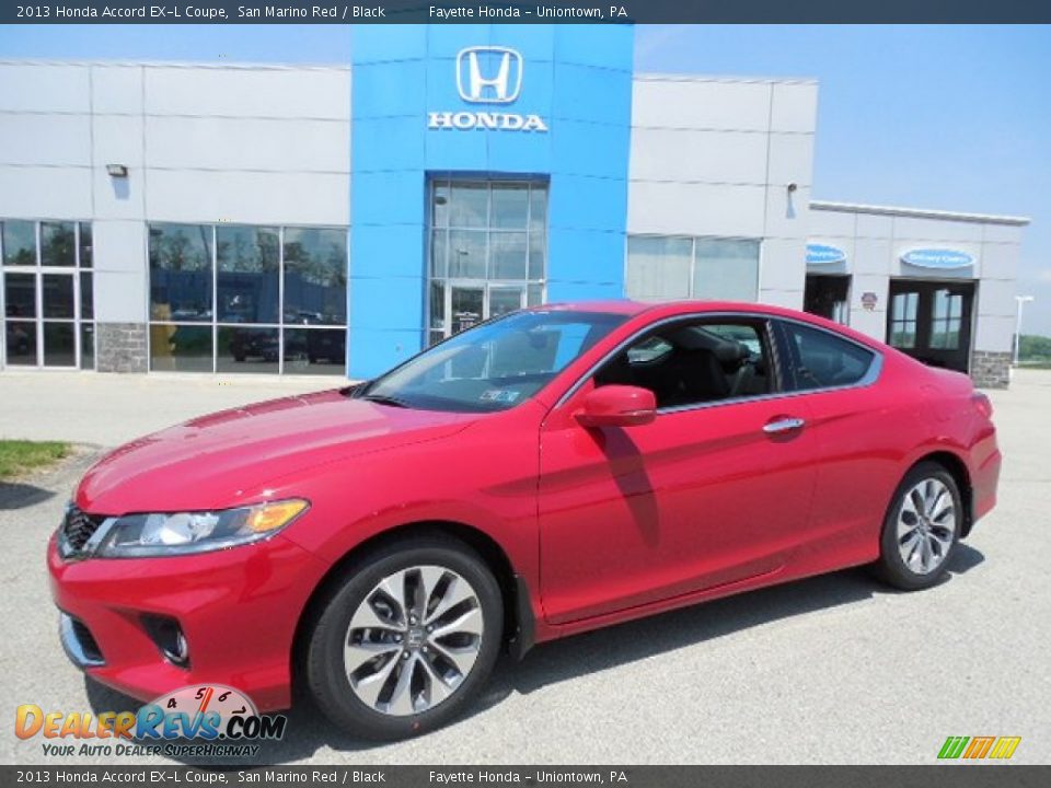 2013 Honda Accord EX-L Coupe San Marino Red / Black Photo #1