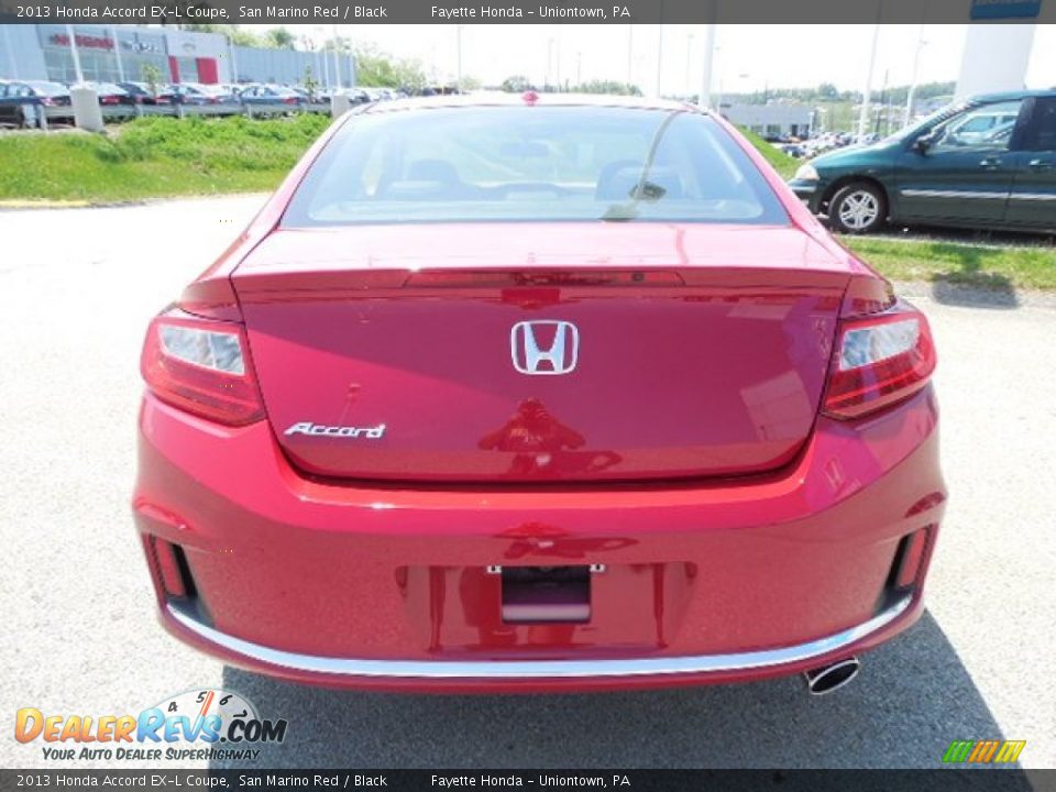 2013 Honda Accord EX-L Coupe San Marino Red / Black Photo #3