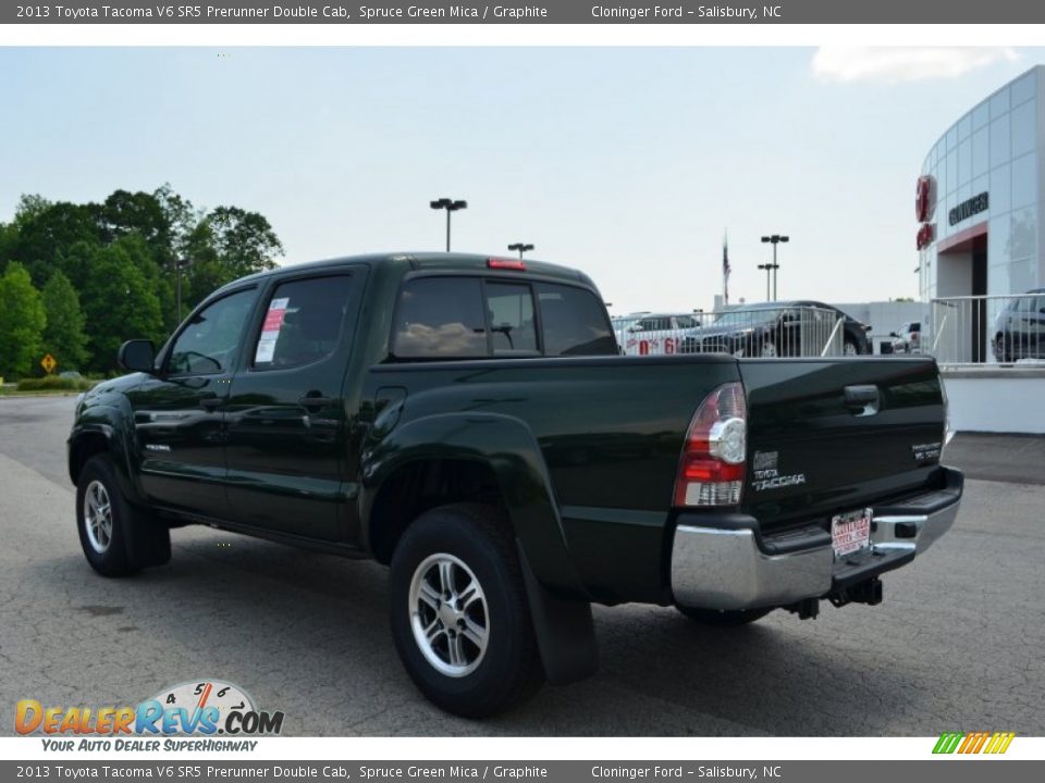 2013 Toyota Tacoma V6 SR5 Prerunner Double Cab Spruce Green Mica / Graphite Photo #21