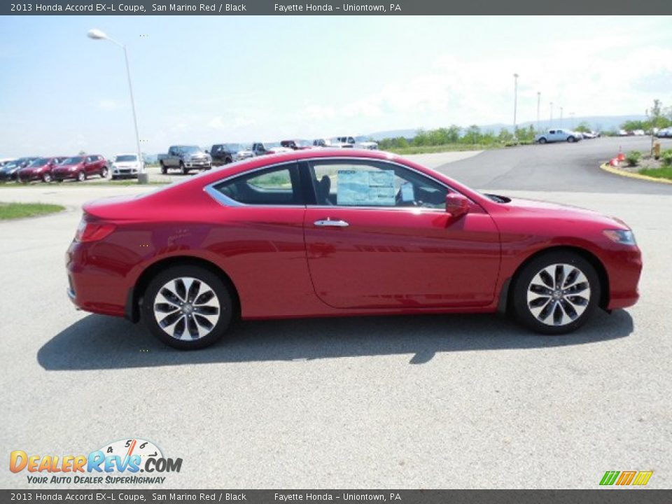 2013 Honda Accord EX-L Coupe San Marino Red / Black Photo #4
