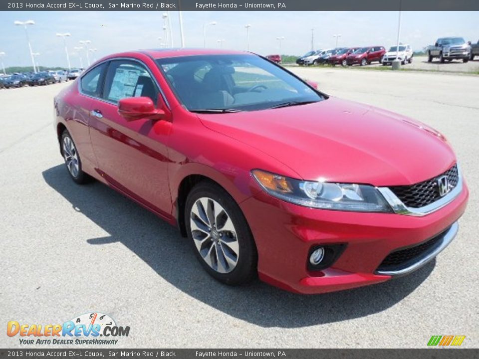 2013 Honda Accord EX-L Coupe San Marino Red / Black Photo #5