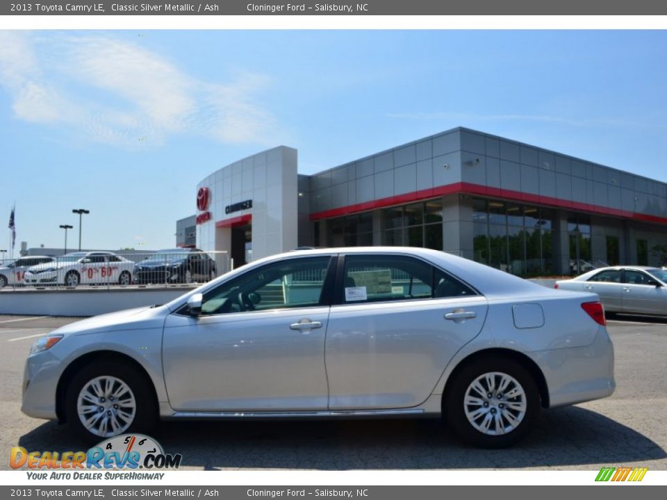 2013 Toyota Camry LE Classic Silver Metallic / Ash Photo #2