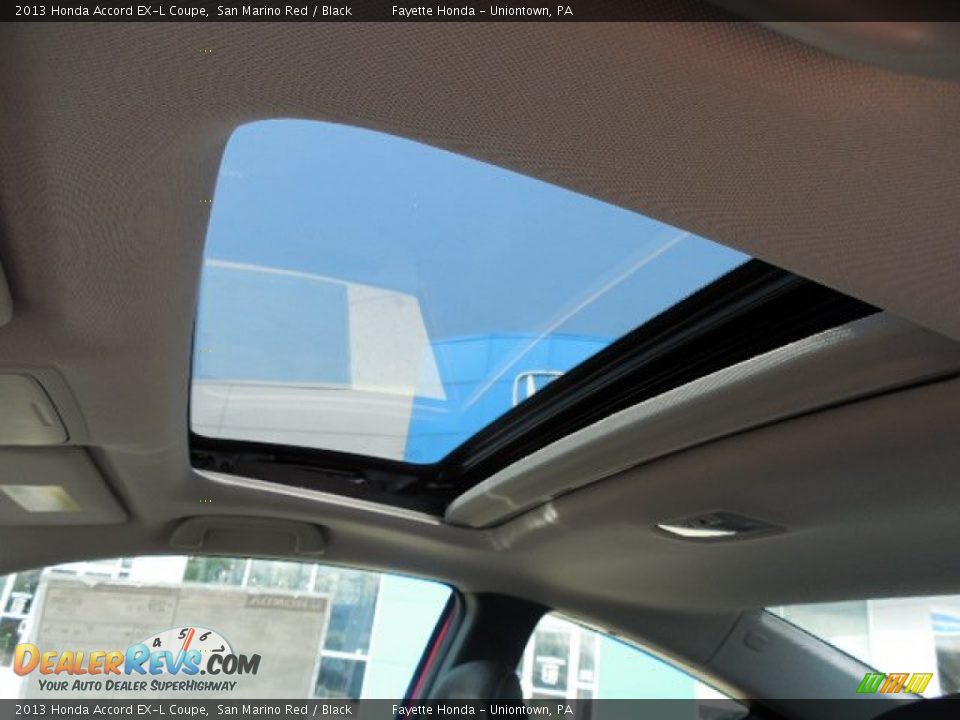 2013 Honda Accord EX-L Coupe San Marino Red / Black Photo #10