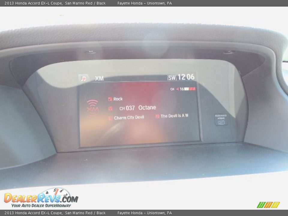 2013 Honda Accord EX-L Coupe San Marino Red / Black Photo #12