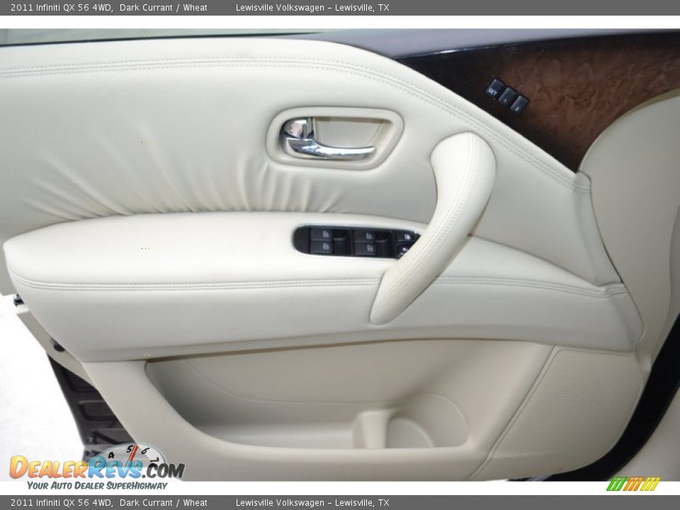 2011 Infiniti QX 56 4WD Dark Currant / Wheat Photo #13