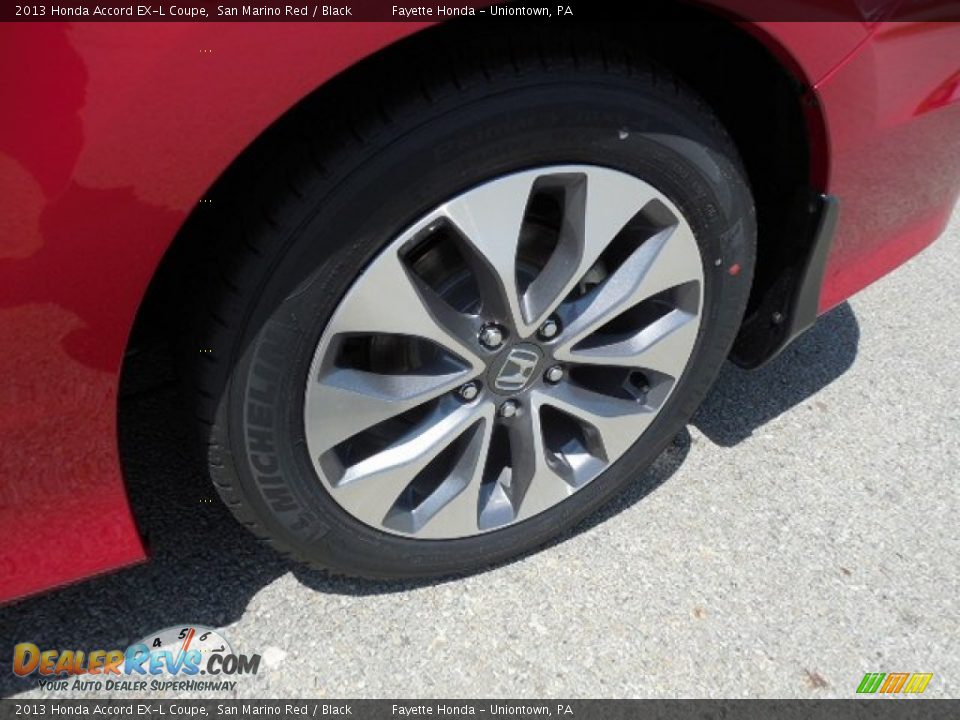 2013 Honda Accord EX-L Coupe San Marino Red / Black Photo #16