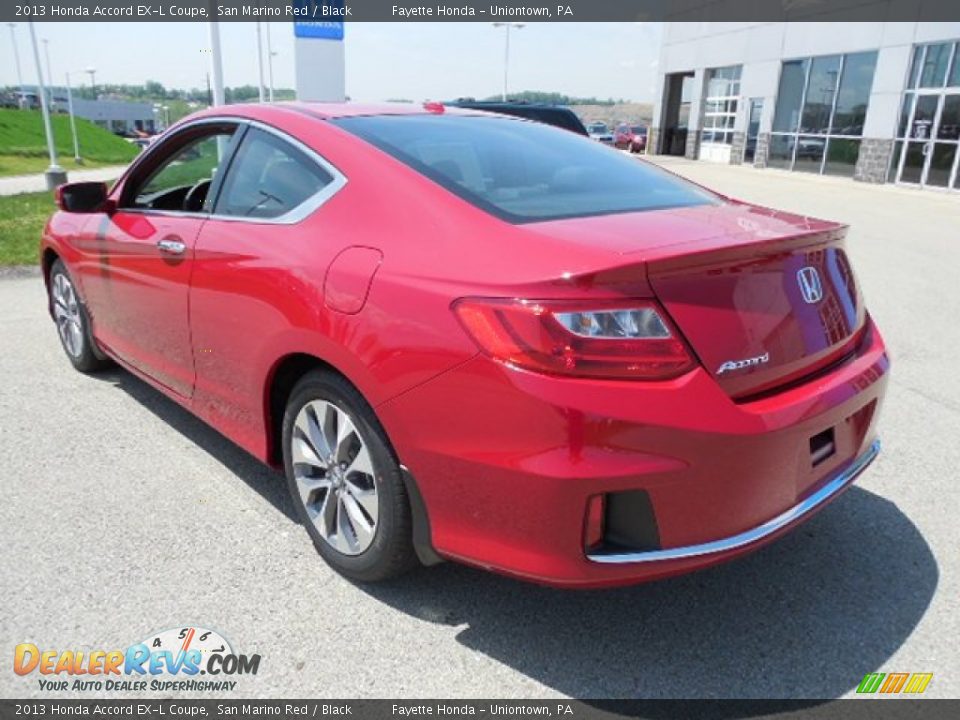 2013 Honda Accord EX-L Coupe San Marino Red / Black Photo #17