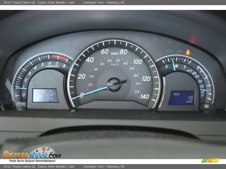 2013 Toyota Camry LE Classic Silver Metallic / Ash Photo #14