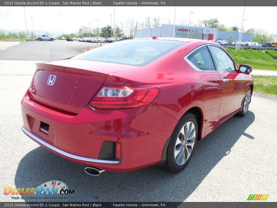 2013 Honda Accord EX-L Coupe San Marino Red / Black Photo #18