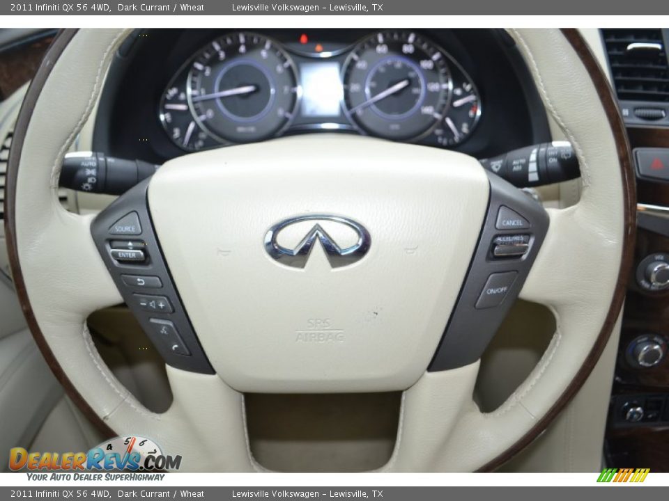 2011 Infiniti QX 56 4WD Steering Wheel Photo #16