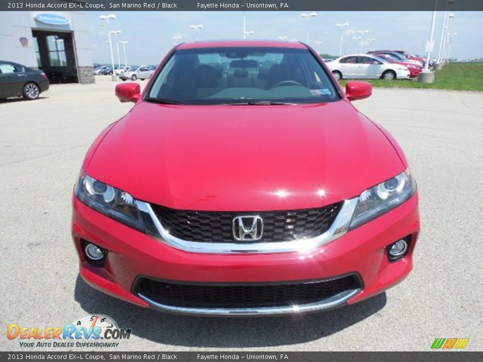 2013 Honda Accord EX-L Coupe San Marino Red / Black Photo #19