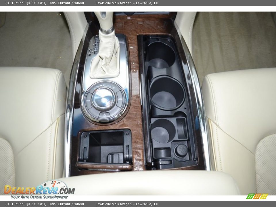 2011 Infiniti QX 56 4WD Dark Currant / Wheat Photo #20