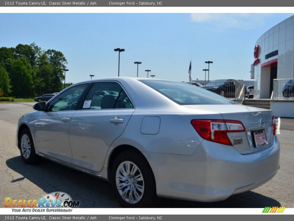 2013 Toyota Camry LE Classic Silver Metallic / Ash Photo #20