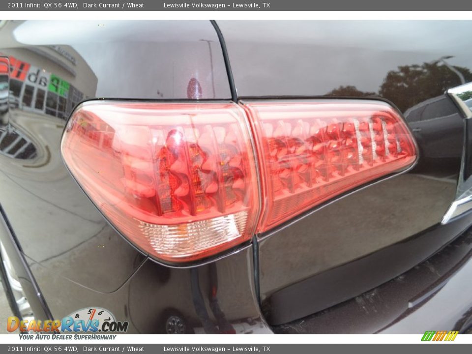 2011 Infiniti QX 56 4WD Dark Currant / Wheat Photo #26