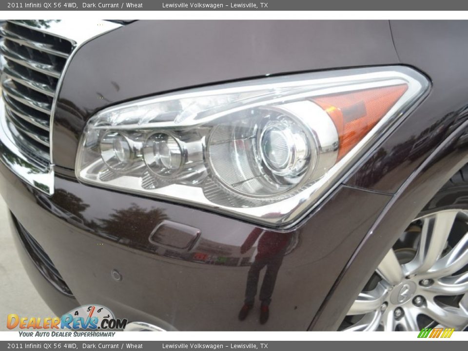2011 Infiniti QX 56 4WD Dark Currant / Wheat Photo #27