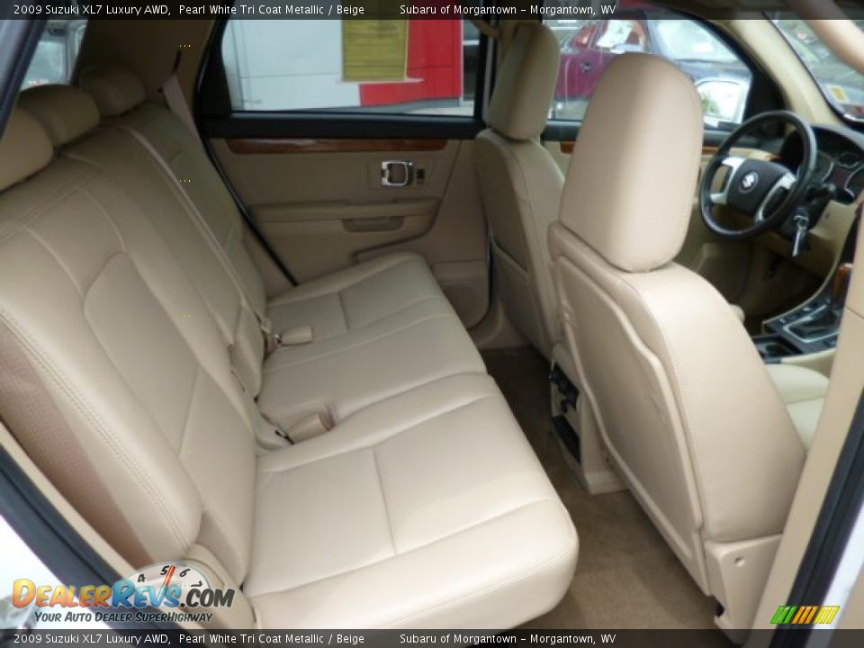 2009 Suzuki XL7 Luxury AWD Pearl White Tri Coat Metallic / Beige Photo #6
