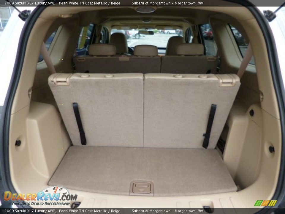 2009 Suzuki XL7 Luxury AWD Pearl White Tri Coat Metallic / Beige Photo #13