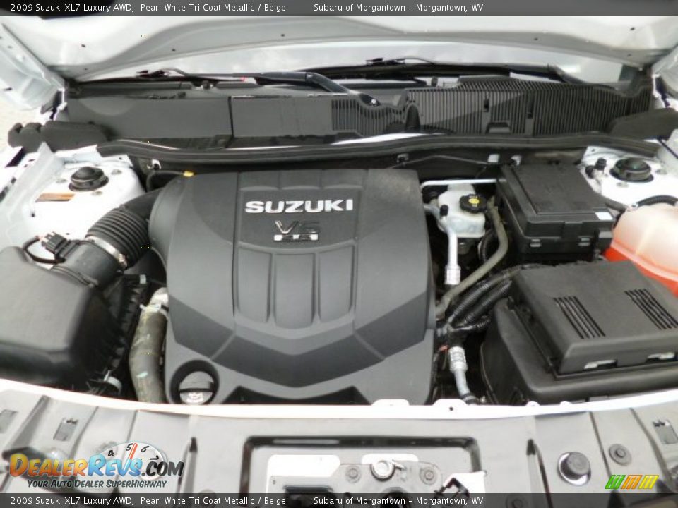 2009 Suzuki XL7 Luxury AWD Pearl White Tri Coat Metallic / Beige Photo #18