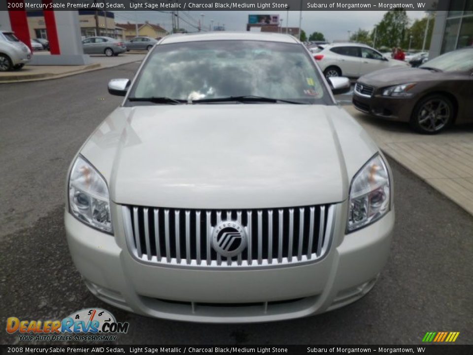 2008 Mercury Sable Premier AWD Sedan Light Sage Metallic / Charcoal Black/Medium Light Stone Photo #2