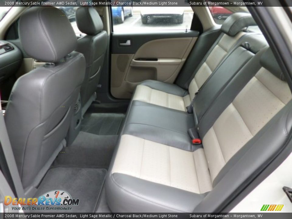 Rear Seat of 2008 Mercury Sable Premier AWD Sedan Photo #6
