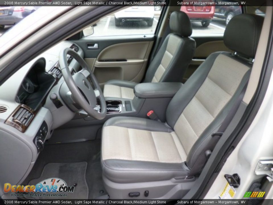 Front Seat of 2008 Mercury Sable Premier AWD Sedan Photo #7